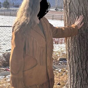 Men’s Vintage Leather Fringe Jacket